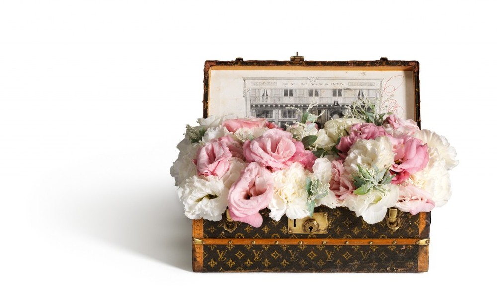 A Louis Vuitton Box near the Flowers · Free Stock Photo