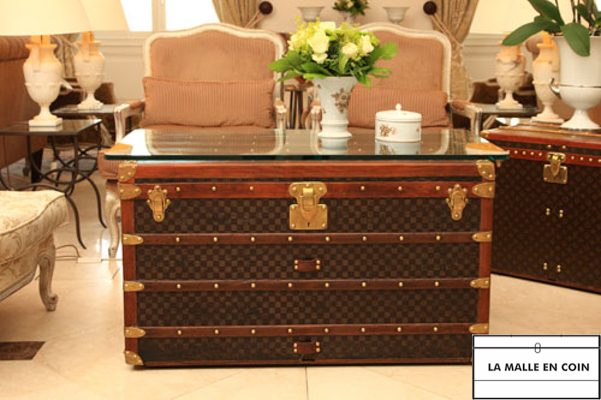 Vintage Louis Vuitton Trunk  Eclectic Living Room  Traditional Home