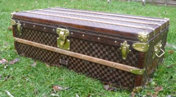 Late 1800's Louis Vuitton Damier Steamer Trunk