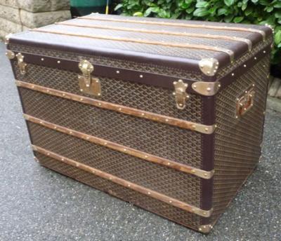 Restoration of an old Goyard cabin trunk - Malle2luxe