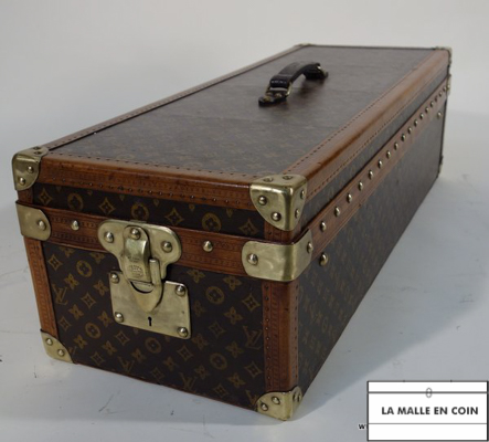 1930s Louis Vuitton Lilly Pons Leather Trunk 30 Pairs of Shoes