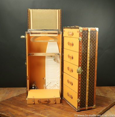 Louis Vuitton wardrobe trunk , LVMH wardrobe trunk, LV trunk, LVMH wardrobe