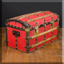 Louis Vuitton Mini Malle Zinc Steamer Trunk - Red Decorative Accents, Decor  & Accessories - LOU180894