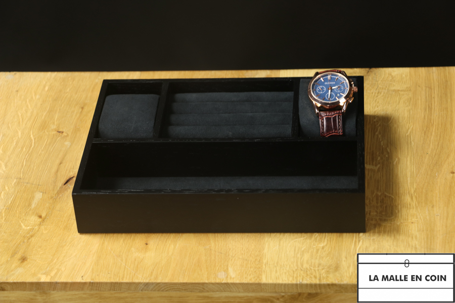 105136 Chassis  noir 2 montres