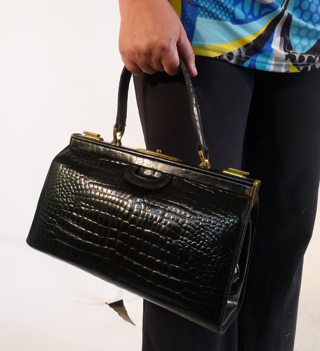 Moynat crocodile handbag from the 30s