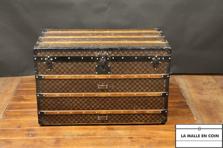Louis Vuitton squarres trunk - complete  (dv27) SOLD