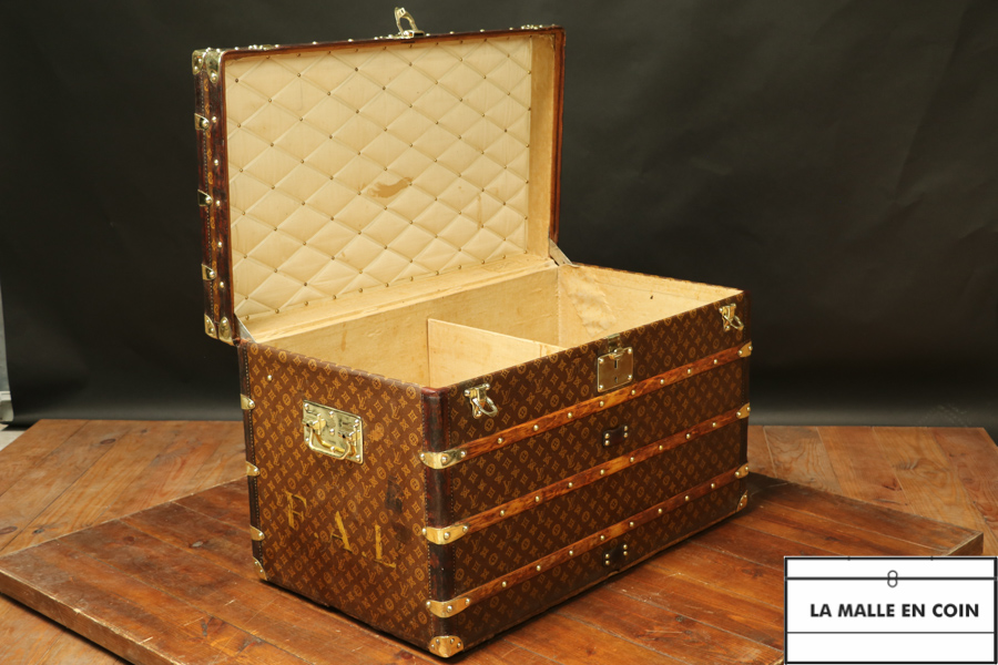 1900s Yellow Canvas Louis Vuitton Steamer Trunk | 3D model