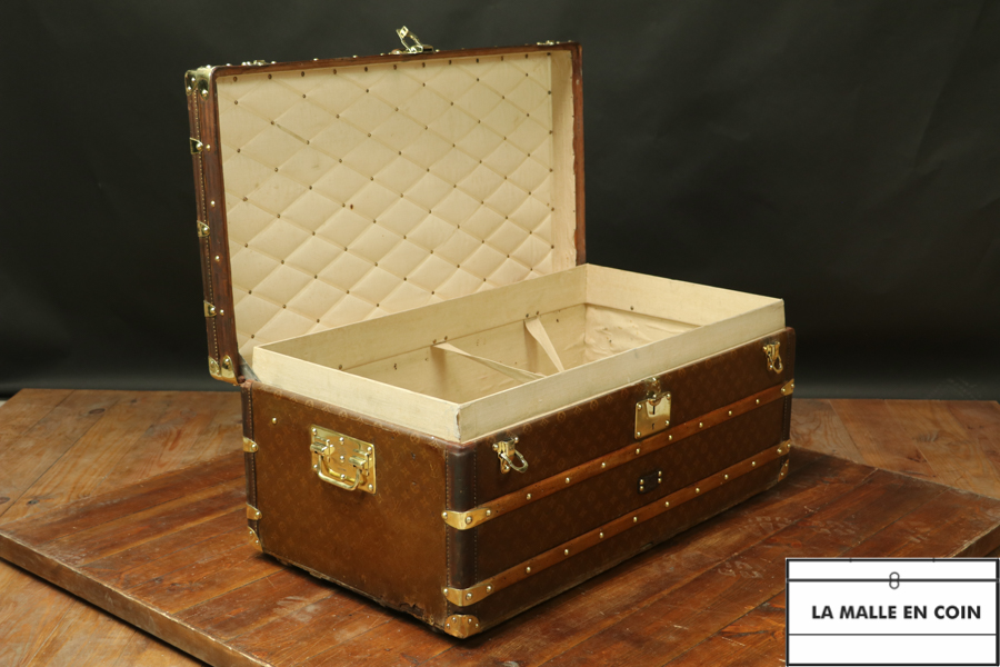 This Louis Vuitton monogrammed trunk dates from the years between