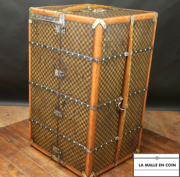 Antique Luxury Goyard Wardrobe Trunk 