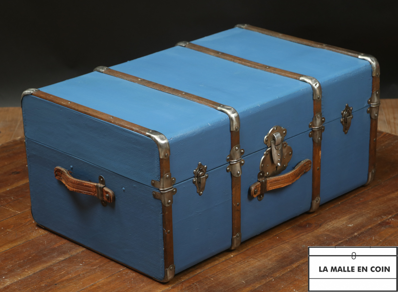 Malle-valise cintrée cabine bleue