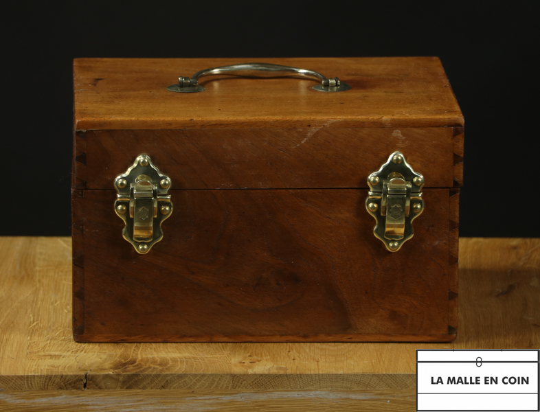 Storage box - wood and brass