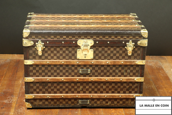 Antique Louis Vuitton Damier Trunk at 1stDibs