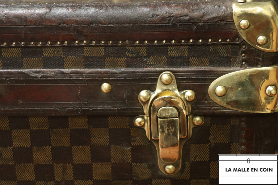 Malle Louis Vuitton Damier – Occasion, Bois, Dimensions 100x55x35 Cm