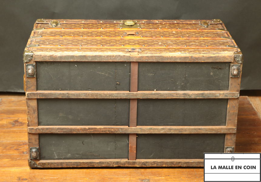 Sold at Auction: Antique Louis Vuitton brass covered cabin trunk originally  purchased April 1924. Serial Number 750875