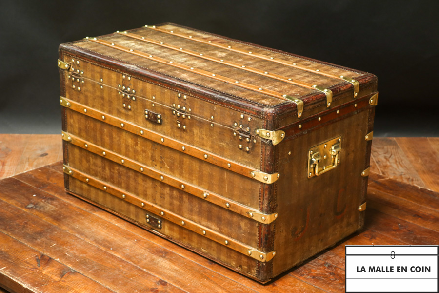 Antique Luis Vuitton Steamer/ Wardrobe Trunk for Restoration For