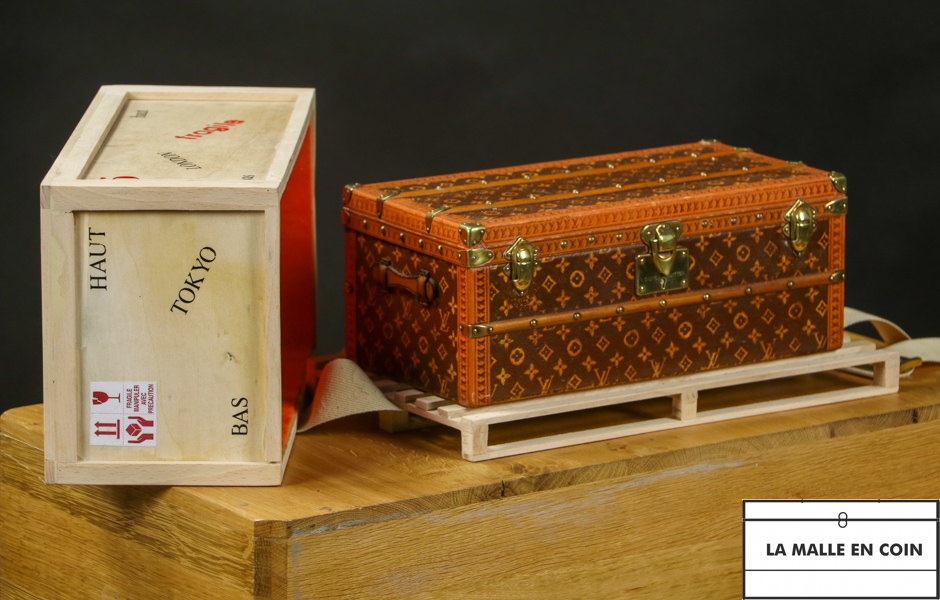 Monogrammed flower trunk from the luxury brand Louis Vuitton