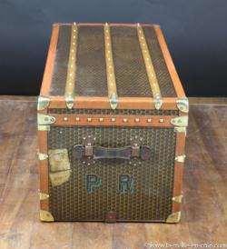 Moynat monogrammed steamer trunk