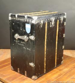 Louis vuitton black canvas  commod  trunk