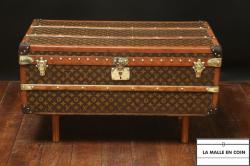 Orange Steamer Trunk from Louis Vuitton for sale at Pamono