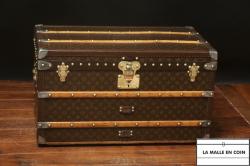 Vintage Louis Vuitton Leeds Small Steamer Trunk, Circa 1900's