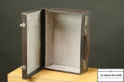 brown Leather suitcase 