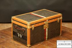 Lot 834: Malles Goyard Steamer Trunk