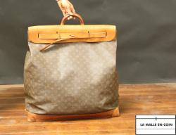 Louis Vuitton, valise cabine à roulettes, toile damier.H…