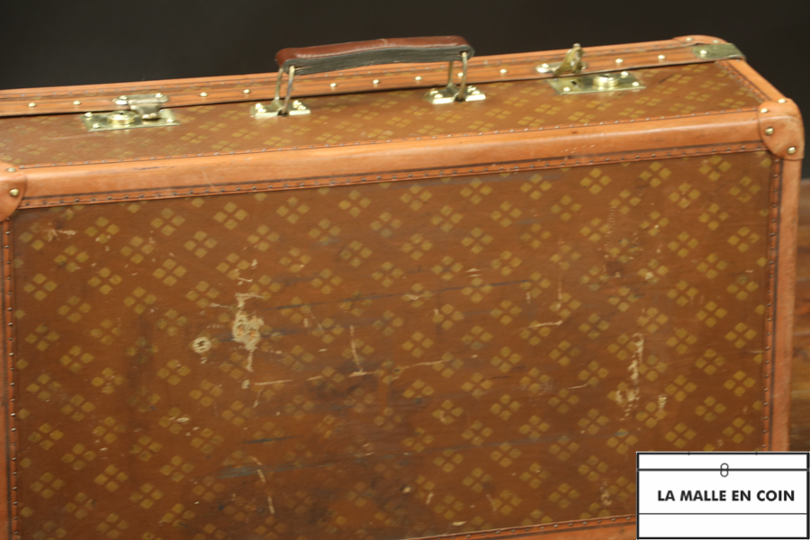 Aux Etats Unis Monogram French Wardrobe Steamer Trunk Like Louis Vuitton