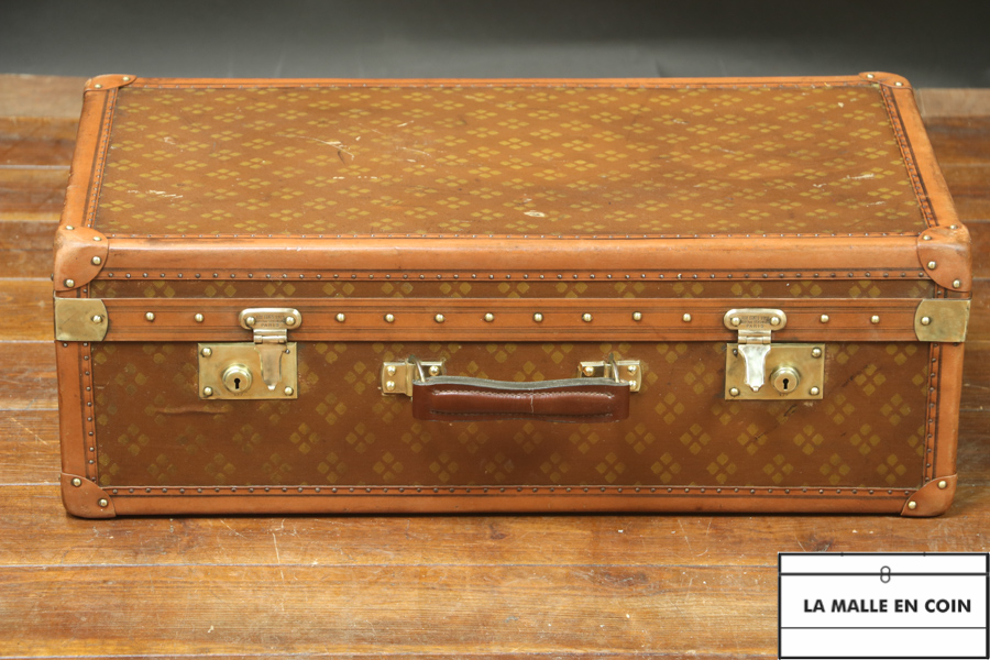 Aux Etats Unis Monogram French Wardrobe Steamer Trunk Like Louis Vuitton